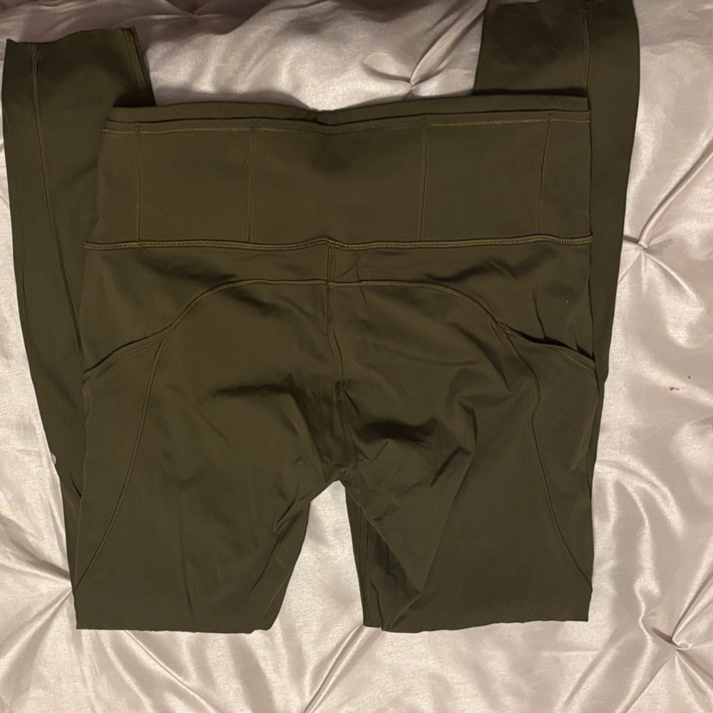 Lululemon Olive Green Leggings -Size 8 - Picture 6 of 8